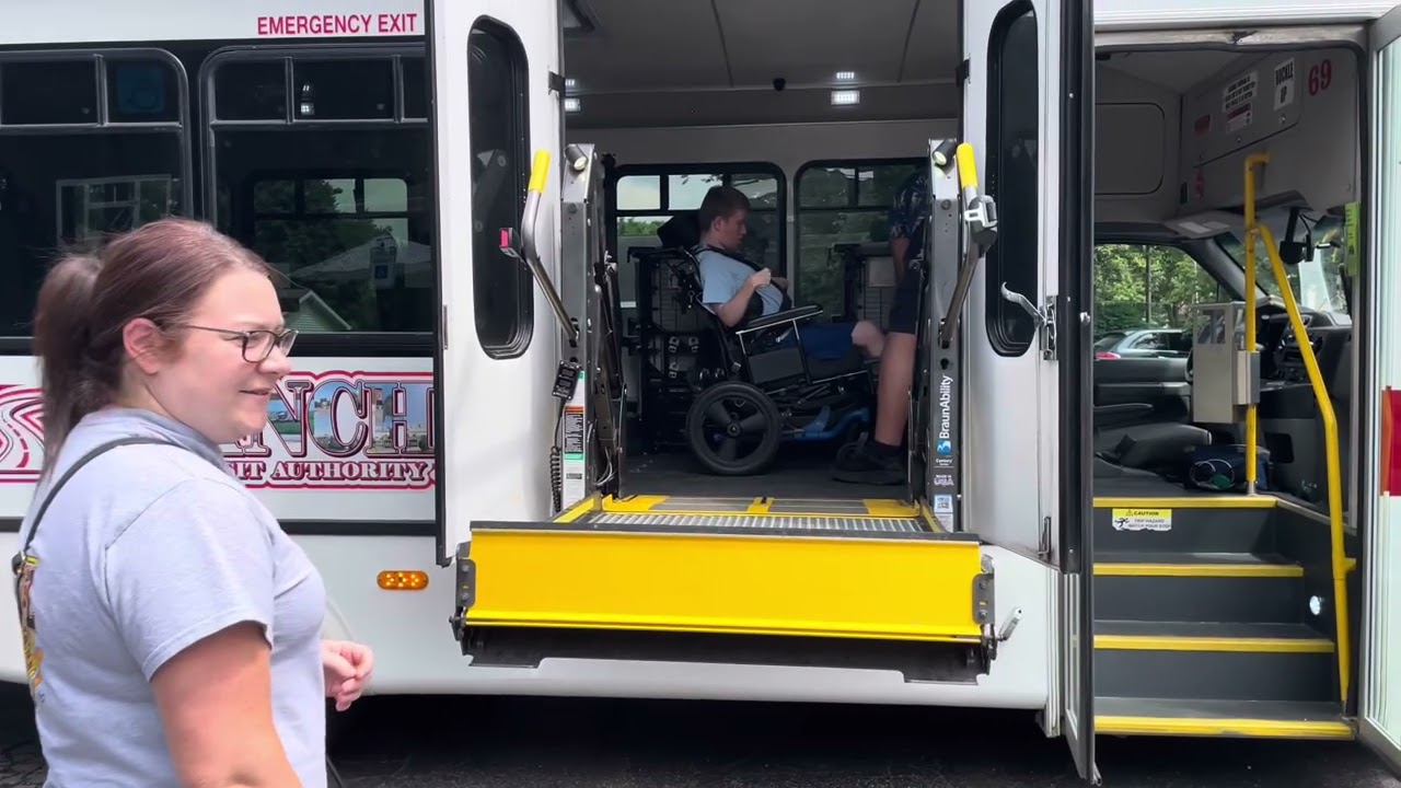 Bata Bus driver David picking Sam up from IFS & dropping him off at home 7.9.25 @Paul Monks Jr