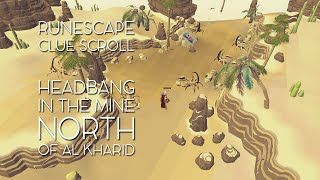 Headbang in the mine north of Al Kharid. - Runescape 3 treasure trail