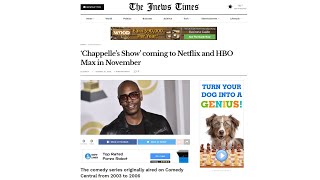 'Chappelle's Show' coming to Netflix and HBO Max in November