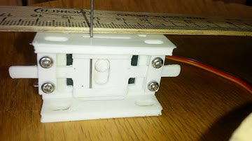 Servo switch machine with two switches (for model railroad hobby)