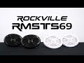 Rockville RMSTS69 2-Way 6x9 Waterproof Marine Boat Speakers in Black & White (FULL DEMO)