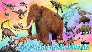 🦖 Prehistoric Safari Animals ABC Song Dinosaur & Ice Age Animals for Kids Learn the Alphabet Jumpy