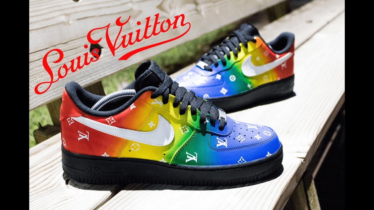 Custom Sneakers,Zapas Tenis'Supreme x Louis Vuitton x Jordan4, pinturas  angelus paint,español 