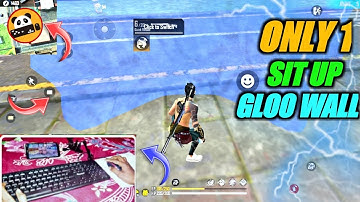 ONLY 1 KEY SIT-UP GLOO WALL || KEYBOARD AND MOUSE ON MOBILE 1 KEY SIT-UP GLOO WALL TIPS AND TRICK ||