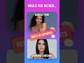 Would you rather choose Danika Mori or Adriana Chechik? #wouldyourather #quiz #appstore #trivia