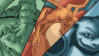 I Drew Every Kanto Starter Line to Level Up My Art  (No Mic/Just Chill)