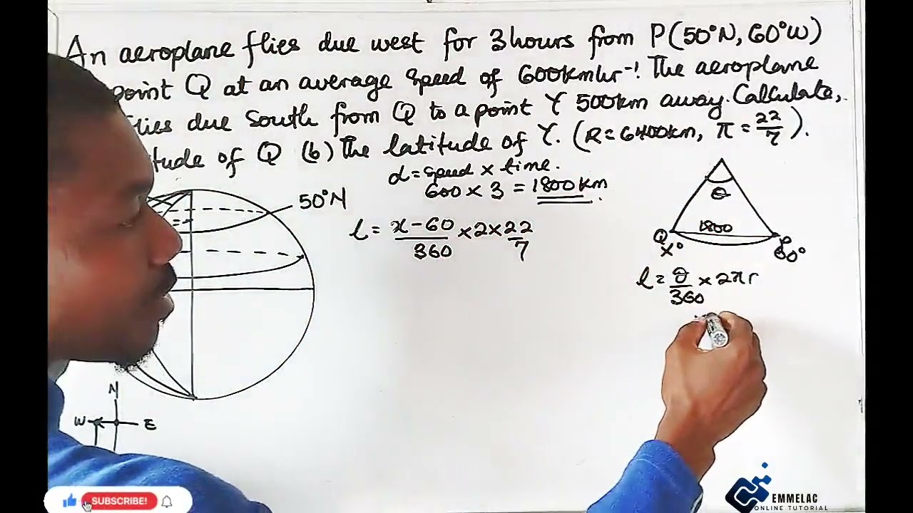 WAEC Question On Longitudes and Latitudes