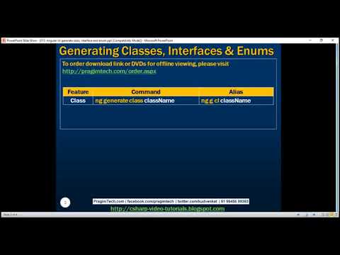 Angular cli generate class, interface and enum