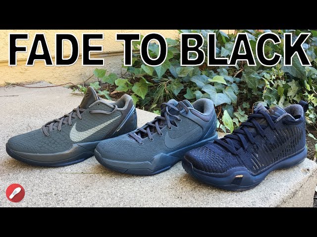 Detailed Look at the Fade to Black Kobe 6, 7, &10!!! - YouTube