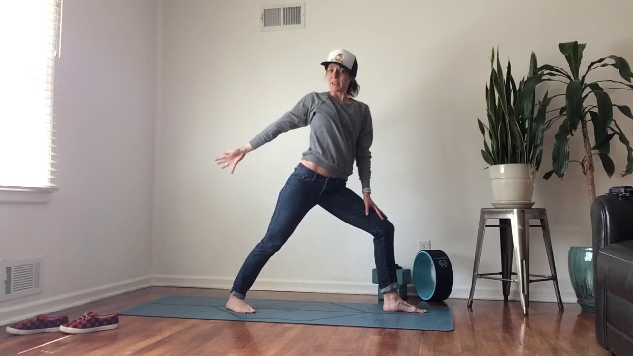 Yoga in JEANS!! YouTube