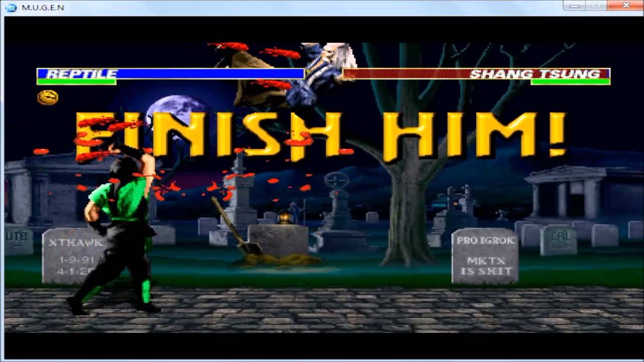 M.U.G.E.N Mortal Kombat Trilogy X - Reptile (Combos, All Fatalityes
