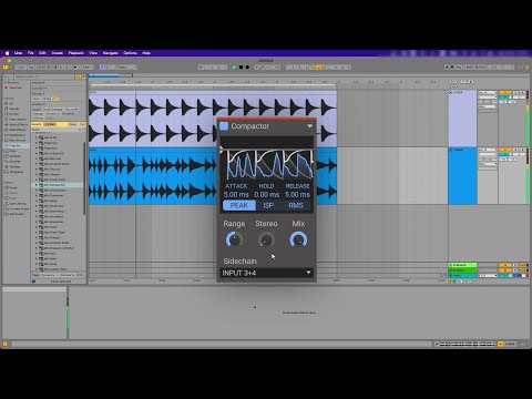 How to set up Kilohearts Compactor with a sidechain input: Mac, Ableton Live, AU