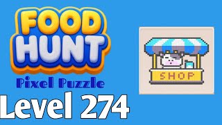 Food Hunt: Pixel Puzzle level 274 walkthrough solution