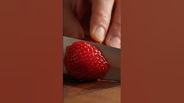 Juicy Strawberry ASMR Slice 🍓 | Close-Up Sounds Only #shorts #asmr #fruitcutting