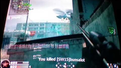 COD4 jumping  no-scope collateral damage(across the map)