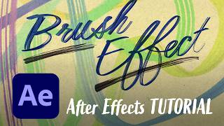 Brushstroke Write-On Effect | After Effects Tutorial (for streaky calligraphy strokes)
