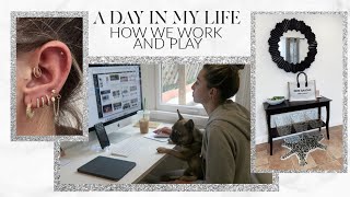 A DAY IN MY LIFE: WORKING FROM HOME IN THE NEW OFFICE! | Lauren Elizabeth