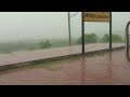 Kalinarayanpur Junction  - Habibpur Station inside Train View Journey in Heavy Rain