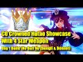 C0 Crowned Hu Tao Day 1 Showcase with 4 Star Weapon (No Zhongli & Bennet)