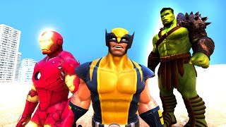 DEMİR ADAM VS HULK VS WOLVERİNE   Süper Kahramanlar