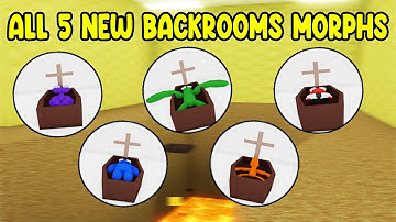 UPDATE - How To Find ALL 5 NEW BACKROOMS MORPHS in Find The Backrooms Morphs