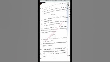 Web Technologies 2016-2017 Mca finial yr question paper Kurukshetra University