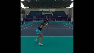 Elise Mertens perfecting her groundies with Sabalenka! 🔥