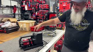 Putting the Milwaukee Tool M18 Transfer Pump to use! Flushing the HOT Water Heater.