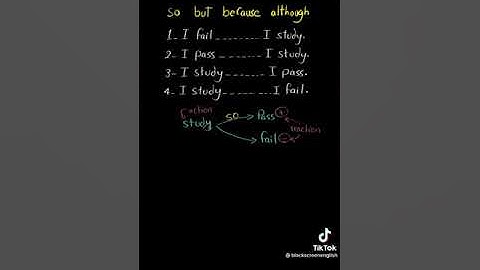 Confusing words: So, but, because and although