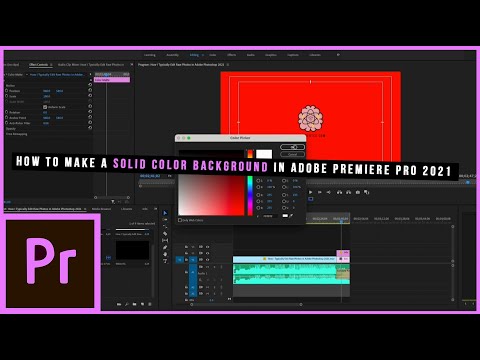 How to Make A Solid Color Background in Adobe Premiere Pro! (2021 Edition)