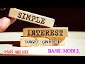 |SIMPLE INTEREST| S.I|BASIC MODEL|TNPSC MATHS|APRIL - 3