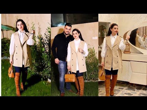 صور أية الشماع وزوجها بعد العرس