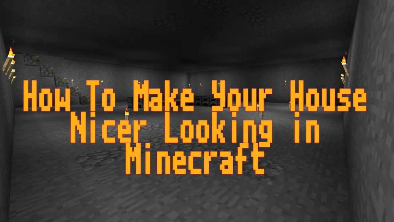 Minecraft: 5 Steps To Make Your House Nice - YouTube Minecraft: 5 Steps To Make Your House Nice - YouTube