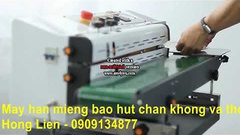 máy hàn miệng túi bánh kẹo thổi có in date, máy hàn mép túi hút chân không liên tục LF1080
