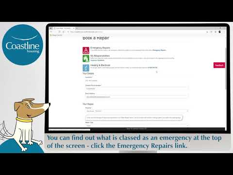 How to... book a repair using My Coastline