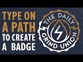 How to Use Type on a Path to Create a Badge in Illustrator