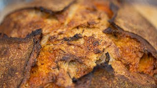 Jalapeño Cheddar Sourdough Bread Recipe | Spicy and gooey | Foodgeek