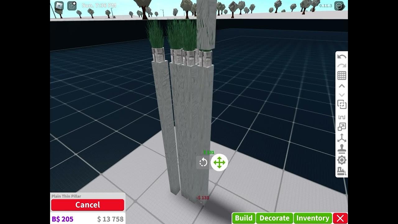 How to make realistic grass in bloxburg (must need basement gamepass