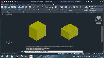 Offset faces autocad 2021 in hindi