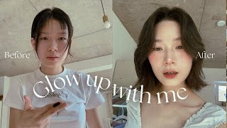 [sub] Glow up with me | tự cắt tóc wolf, tips chỉnh dáng, makeup | my20s