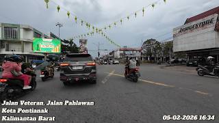 Evening Drive on Jl. Veteran to Jl. Pahlawan, Pontianak, Kalimantan Barat | 05-02-2026 16.34