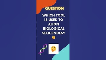 Which tool is used to align biological sequences? #bioinformatics