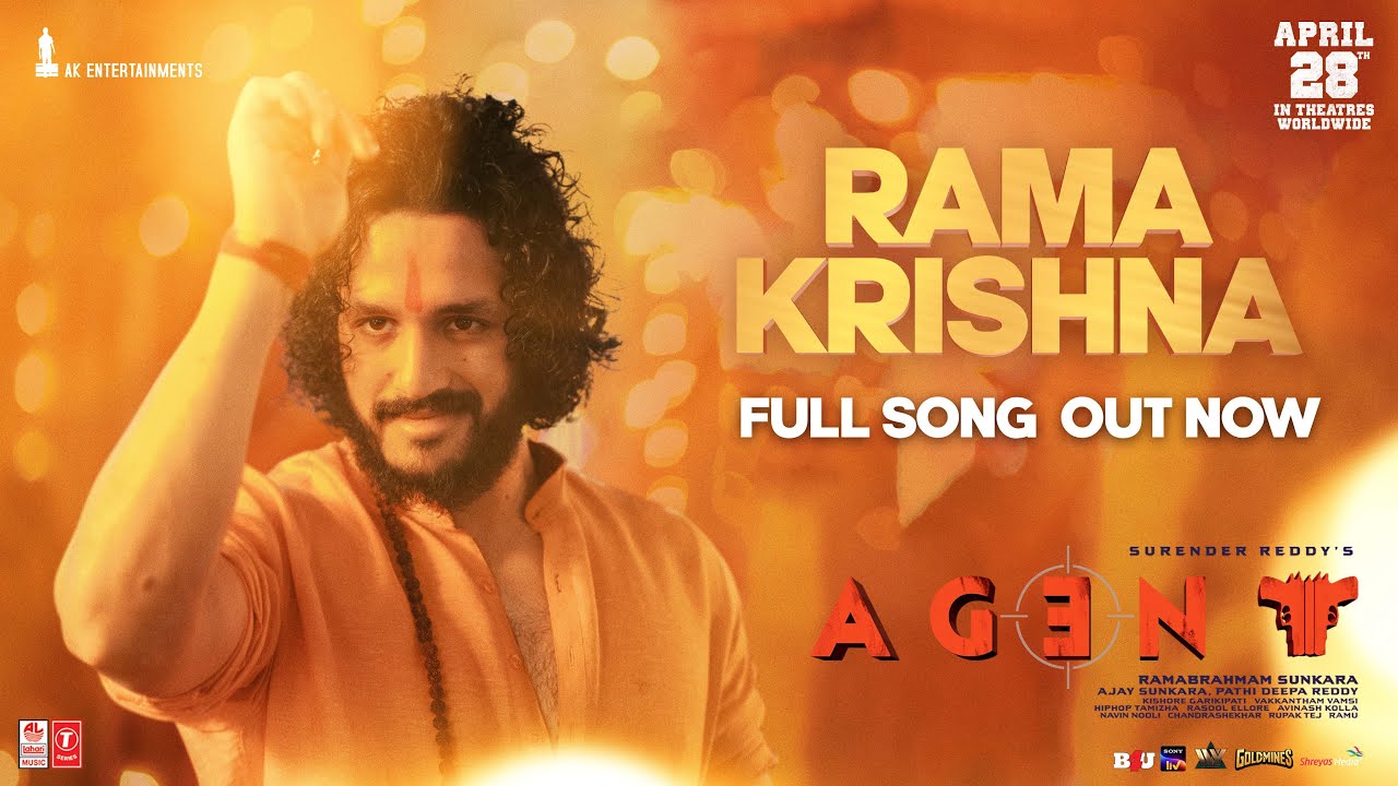 Rama Krishna Lyrical Song | Agent | Akhil Akkineni | Surender ...