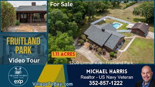 🏡 Video Tour | 1200 Linmar Ave. Fruitland Park, FL | 💦 Pool Home - 1.11 acres | By The Villages