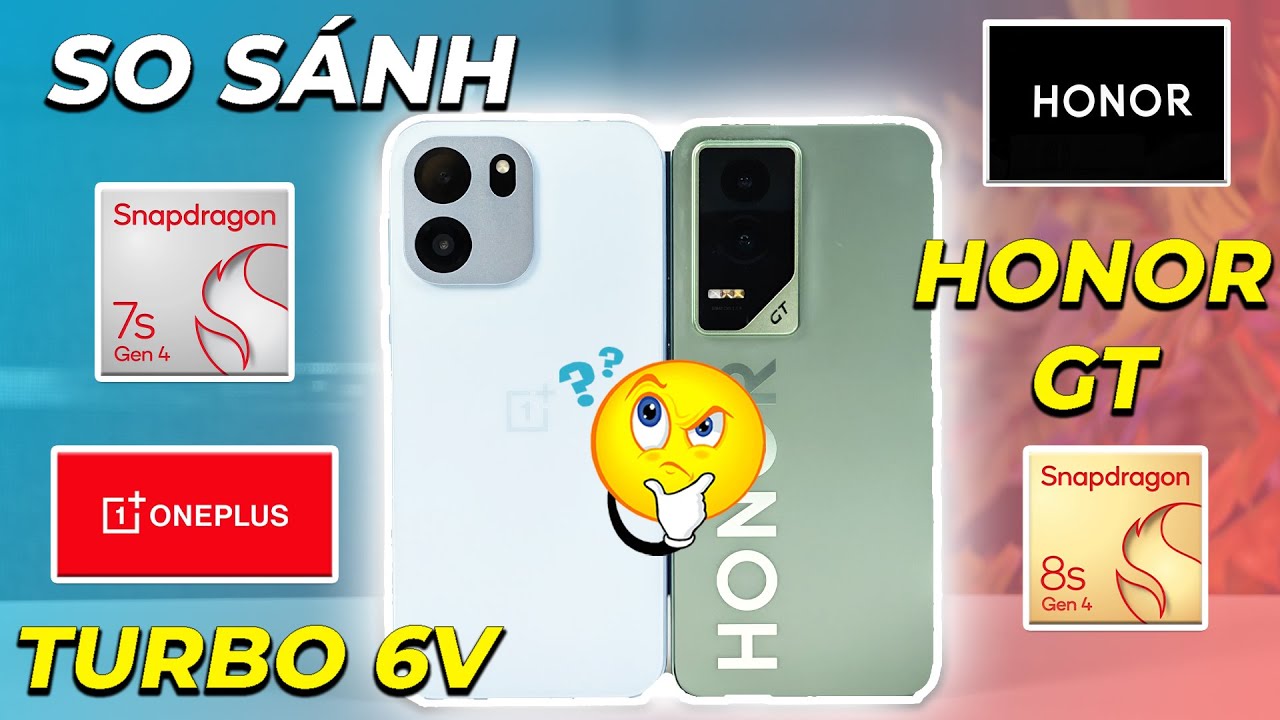 So sánh Oneplus Turbo 6V vs Honor GT: Chênh nhau 300k Oneplus hơn mỗi pin?? Honor GT vẫn quá ngon!!