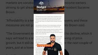 Federal Budget 2026: REIWA’s Warning — How Will It Affect Investors, Renters, and First-Home Buyers?