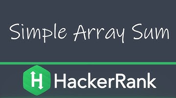 HackerRank Simple Array Sum Çözümü | Python