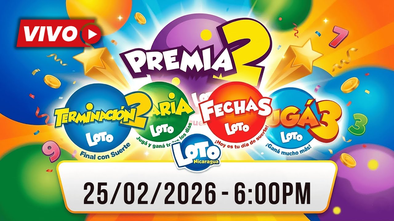 Sorteo LOTO Nicaragua 6:00 PM | Resultados de Hoy – Miércoles 25 de Febrero 2026