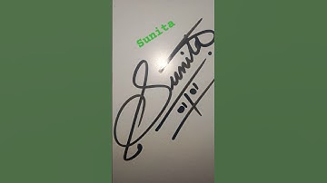 Sunita name signature style #signature #shorts