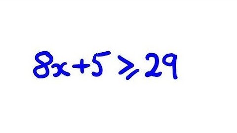 Solve a Linear Inequality & Show the Solution on a Number Line